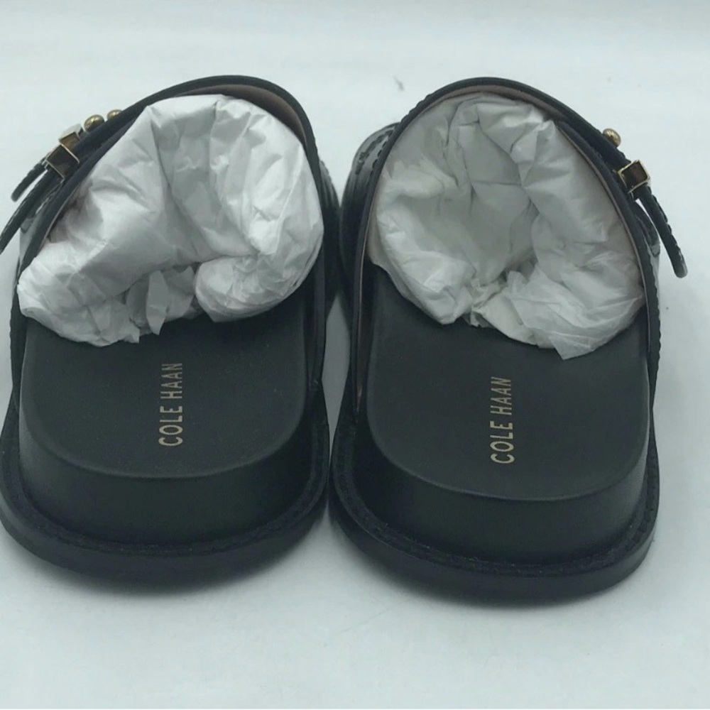 Cole Haan Women's Marisol Footbed Sandal Black LTR Size 7 - Picture 5 of 8